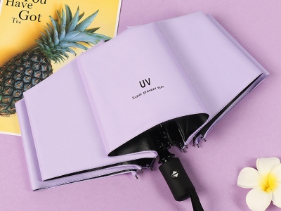 Automatic 3‑Fold Sun & Rain Umbrella