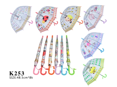 The transparent umbrella children
