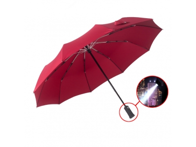 3 fold auto led umbrella